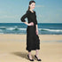 Origami Crinkle Dress - DR770 Black